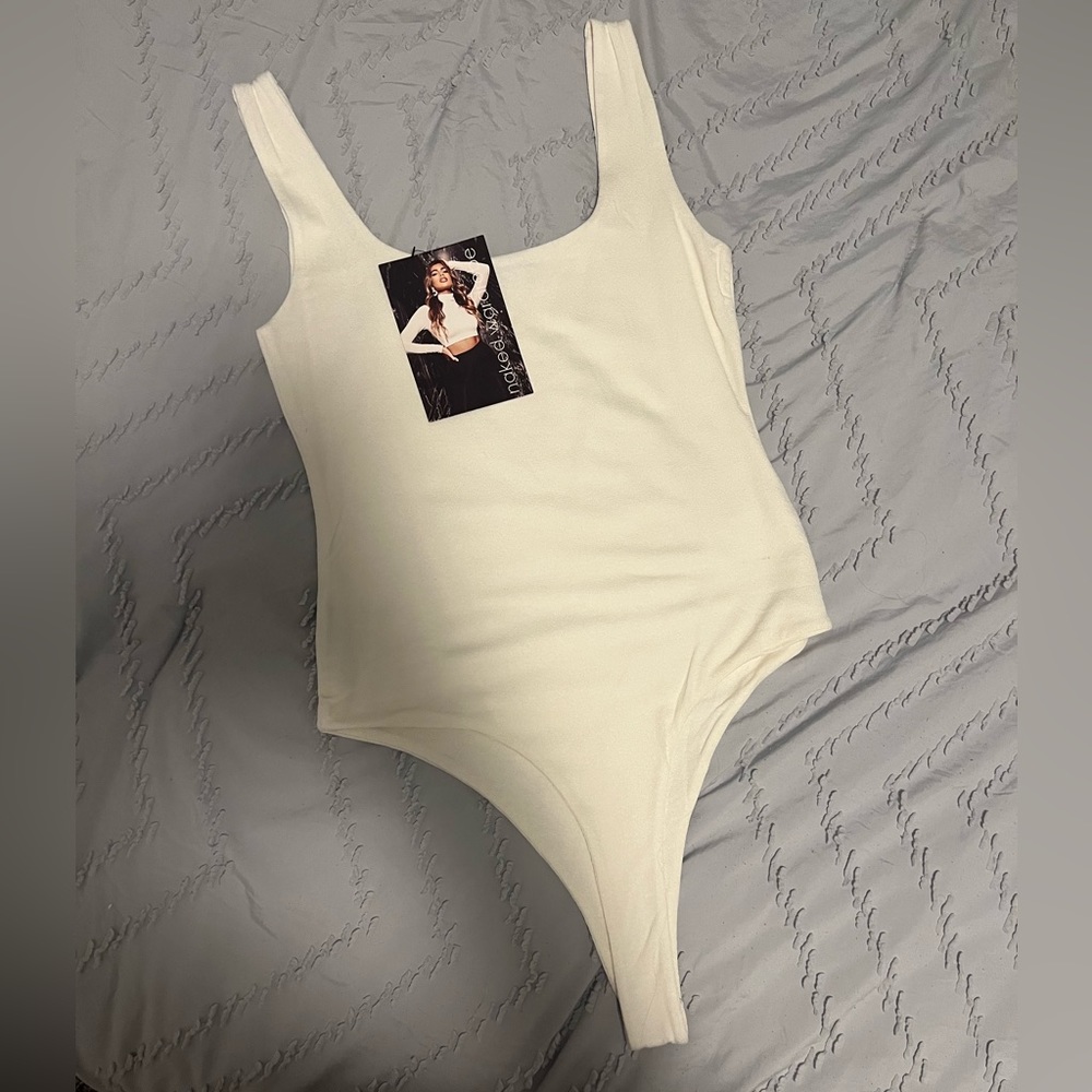 NAKED WARDROBE tank top body suit.